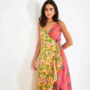 NWT Farm Rio Garden Maxi Wrap Dress